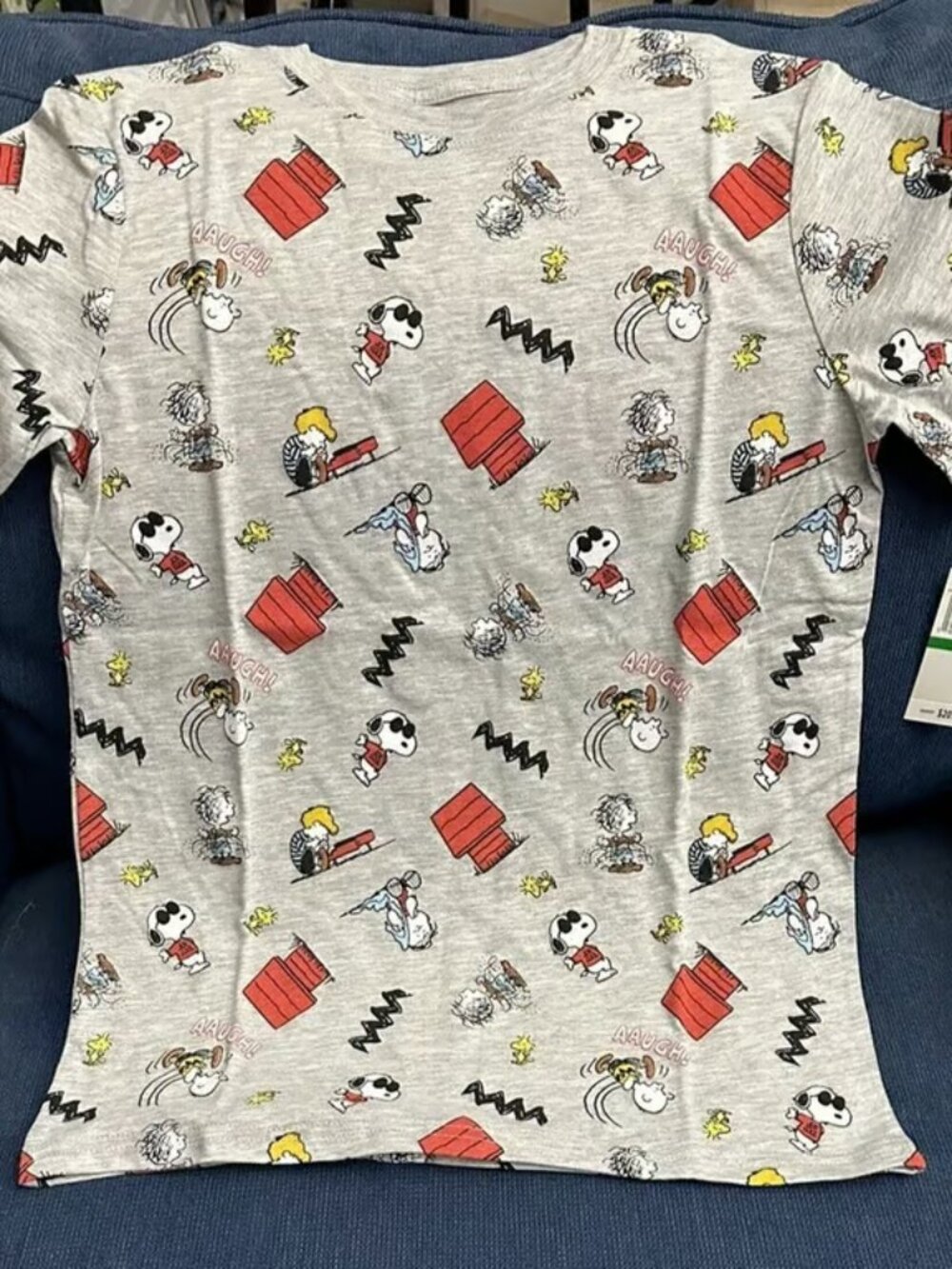 Snoopy Joe Cool /Peanuts Print Short Sleeve Graphic T-shirt-Boys Kids Large